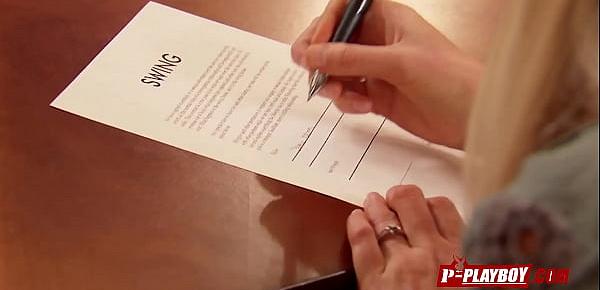  Joe and Kristen go over contract before embracing the lifestyle